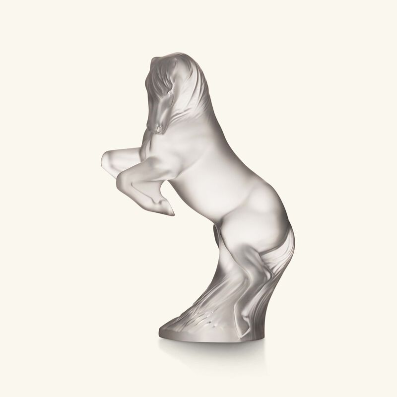 Terramineral Horse Sculpture Small Clear lalique terramineral horse sculpture small clear