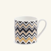missoni home zig zag coffee cup saucer gold set of 6