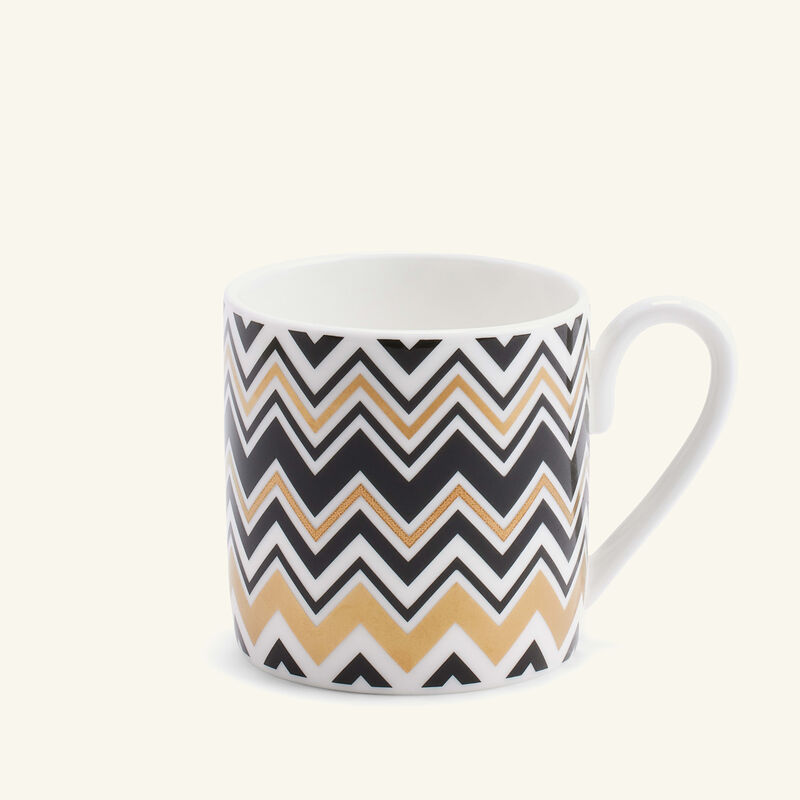 missoni home zig zag coffee cup saucer gold set of 6