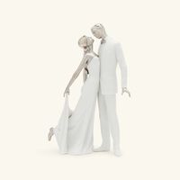 lladro happy anniversary couple sculpture medium white