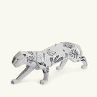 lladro jungle panther sculpture large white