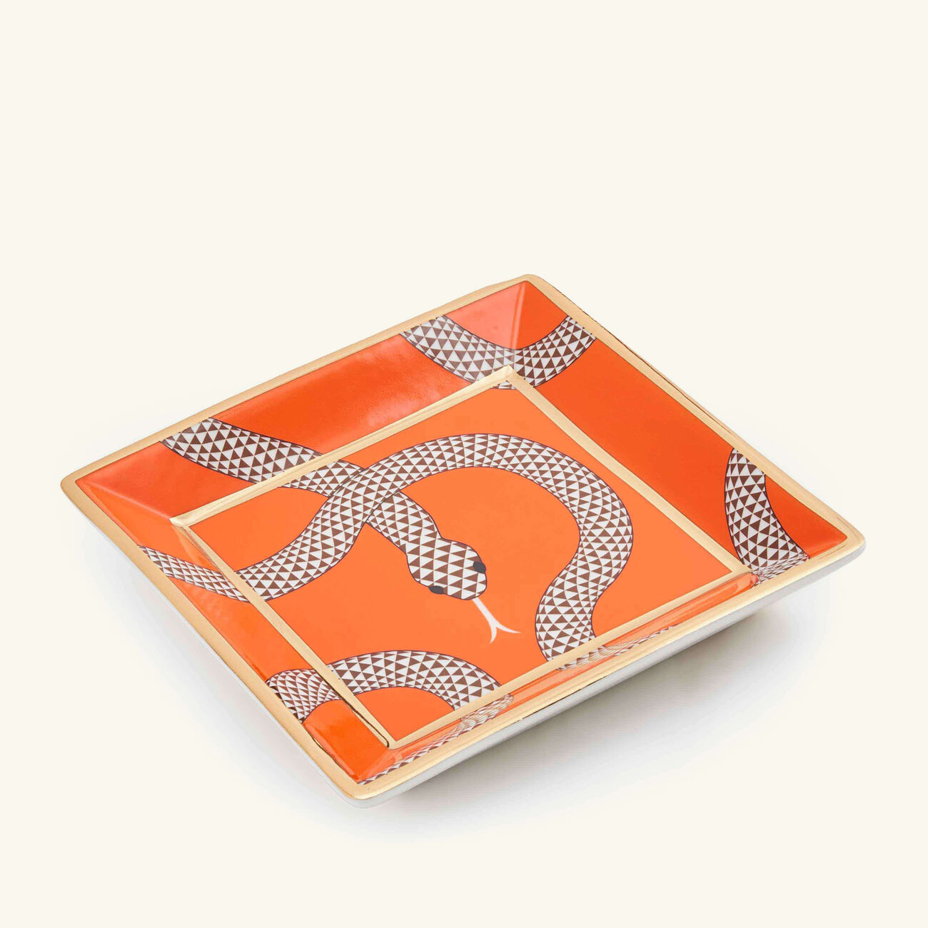 jonathan adler eden trinket tray rectangular small orange set of 4