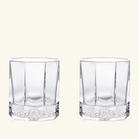 فيرساتشي طقم ميدوزا لوميير مؤلف من كأسين للشرب باللون الشفاف