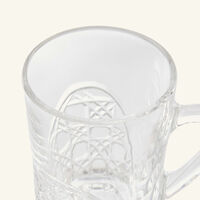 mario cioni c meta morphosis tea cup saucer clear