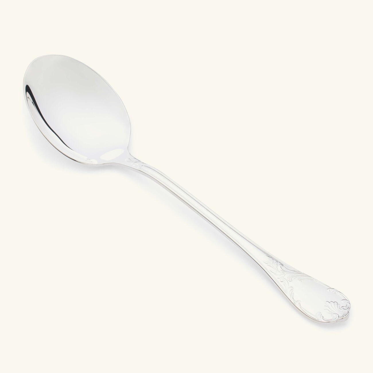 christofle marly salad serving spoon silver plated