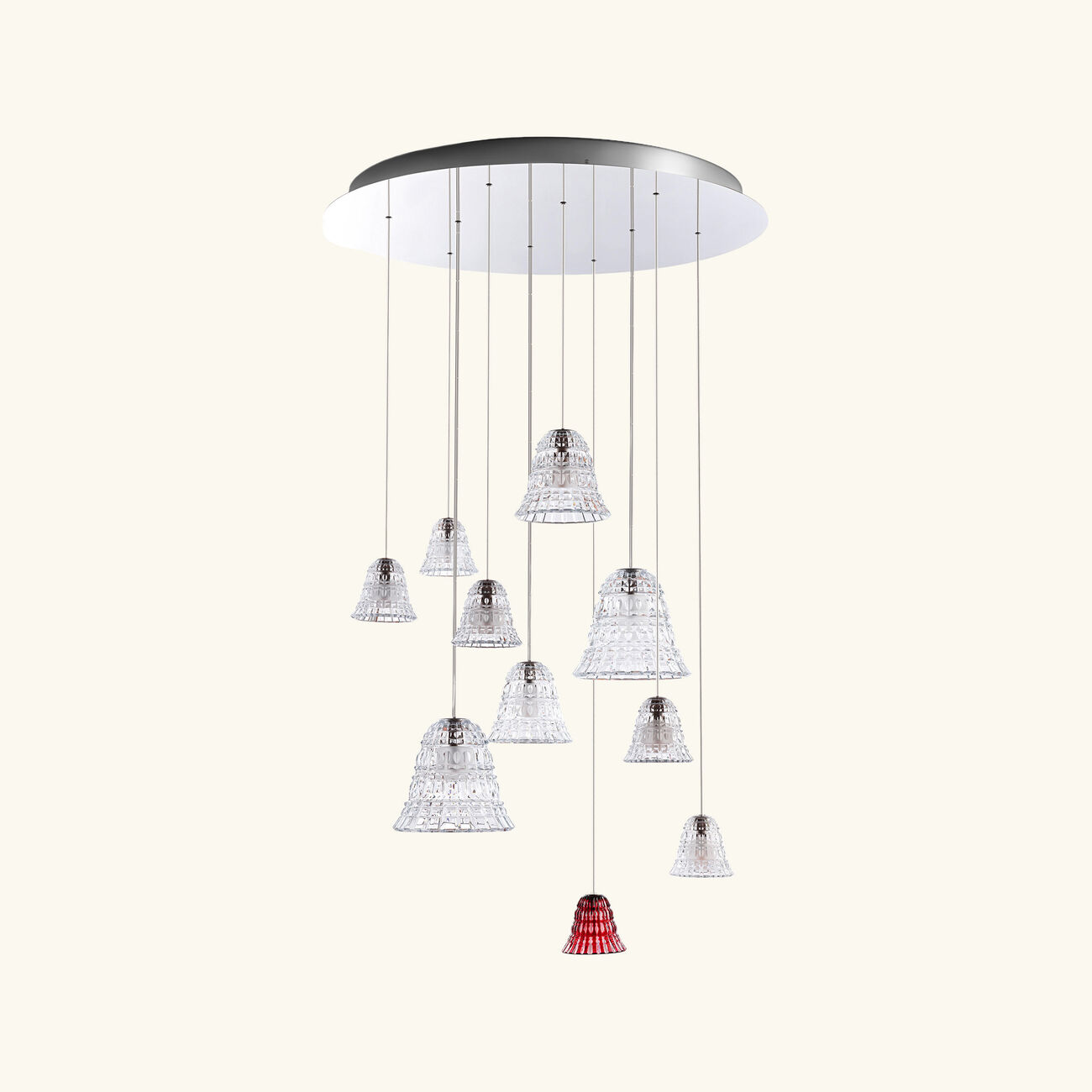 baccarat new antique chandelier clear large