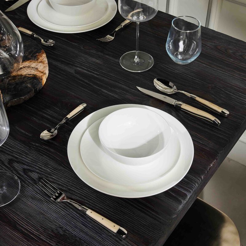 forge de laguiole acrylic handle coffee spoon silver set of 6