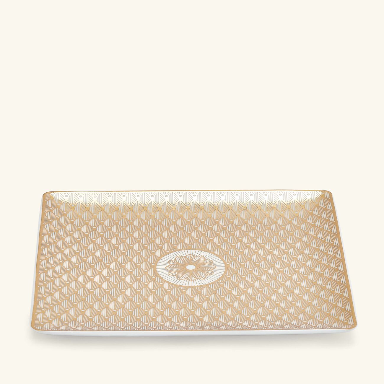 christofle malmaison imp riale tray rectangular gold 17x15cm
