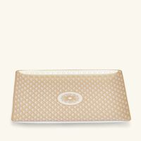 christofle malmaison imp riale tray rectangular gold 17x15cm