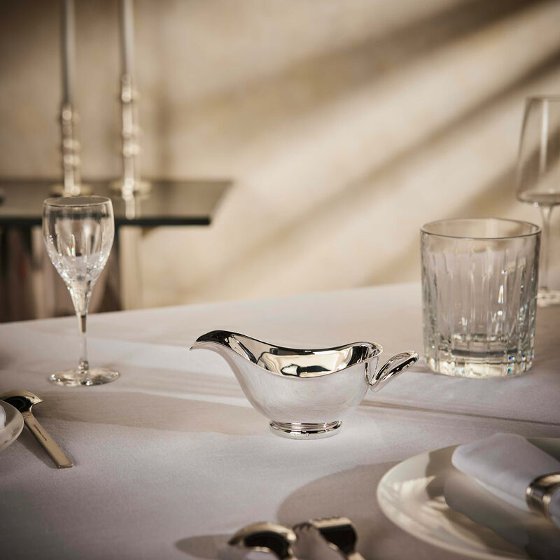 christofle vertigo gravy boat silver plated