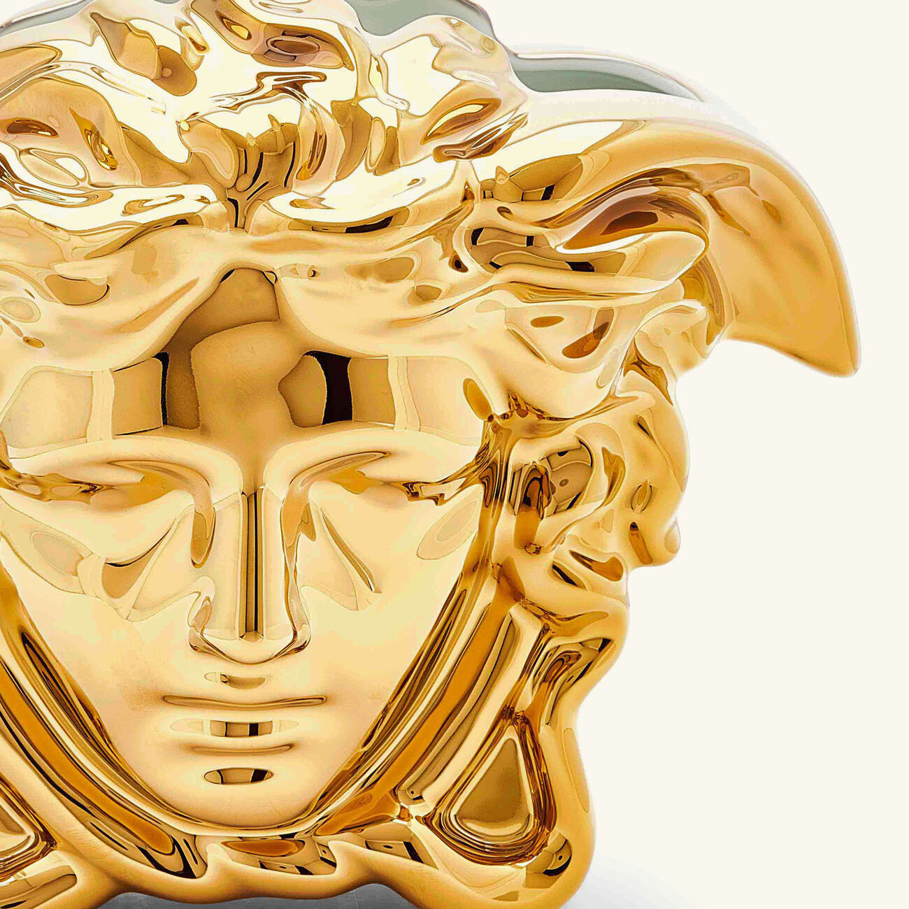 versace medusa grande vase small gold