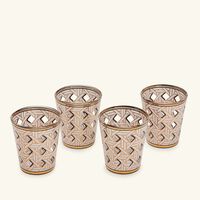 جوناثان أدلر مجموعة أركيد من 4 أكواب للشرب باللون الذهبي